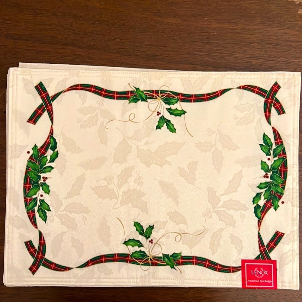 Lenox Holiday placemats set of 6